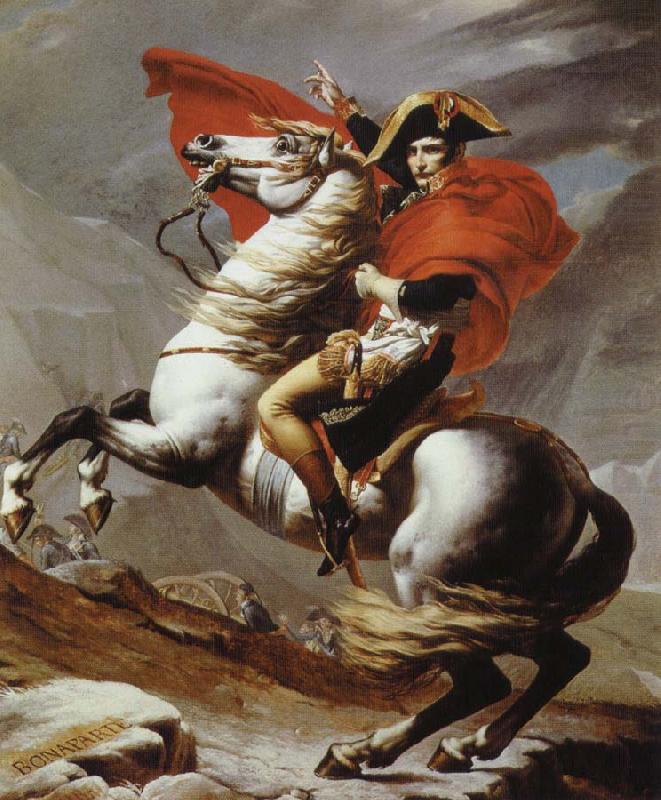 napoleon bonaparte korsar alperna, Jacques-Louis David